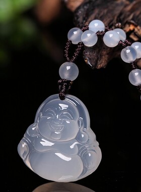 天然冰种挂件玉髓玉佛