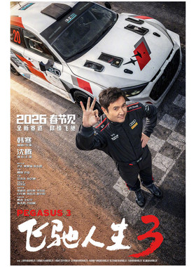 飞驰人生3电影海报沈腾 尹正 黄景瑜明星壁纸墙贴影院装饰画周边