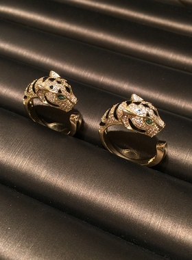 豹子头戒指霸气创意潮人网红轻