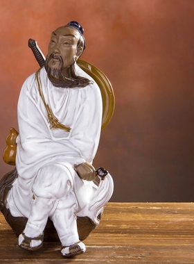 陶瓷吕洞宾客厅手工古典