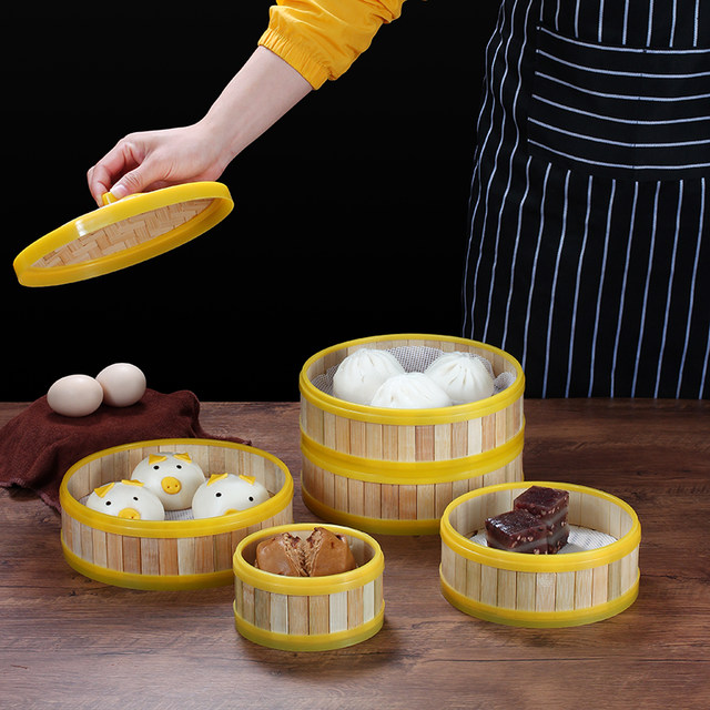 Bamboo steamer commercial steamer dumplings steamer grid dim sum
