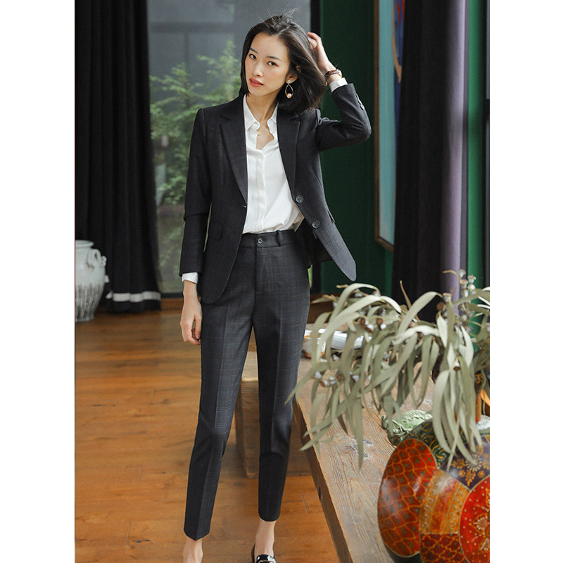 气质女神范上班商务正装韩版女西服 丽影风尚职业女裤套装