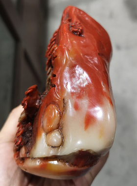 古玩杂项仿古做旧寿山石料田黄石松下老人大号摆件芙蓉石雕家居