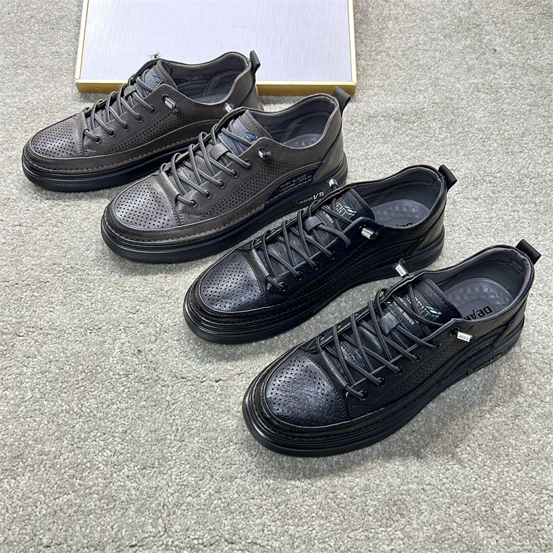 一脚蹬皮鞋男凉鞋男士男鞋透气运动鞋黑色百搭鞋商务休闲鞋板鞋子,淘宝优惠券,粉丝福利购,淘宝优惠卷