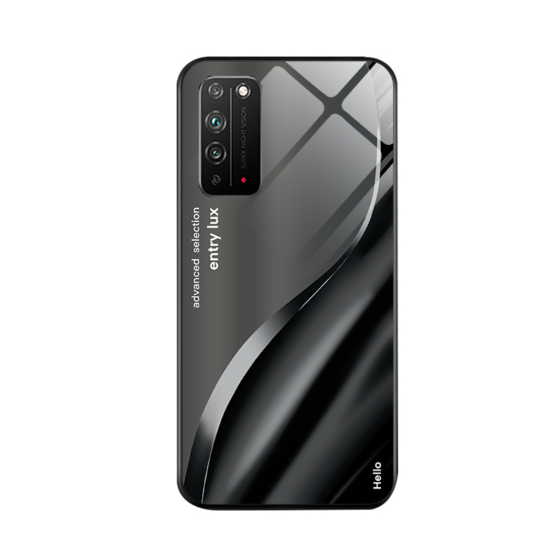 深灰黑适用华为荣耀x10手机壳男honor9xpro潮牌8xmax钢化玻璃9青春版渐变v9play新款保护套防摔硅胶高级外壳 - 图3