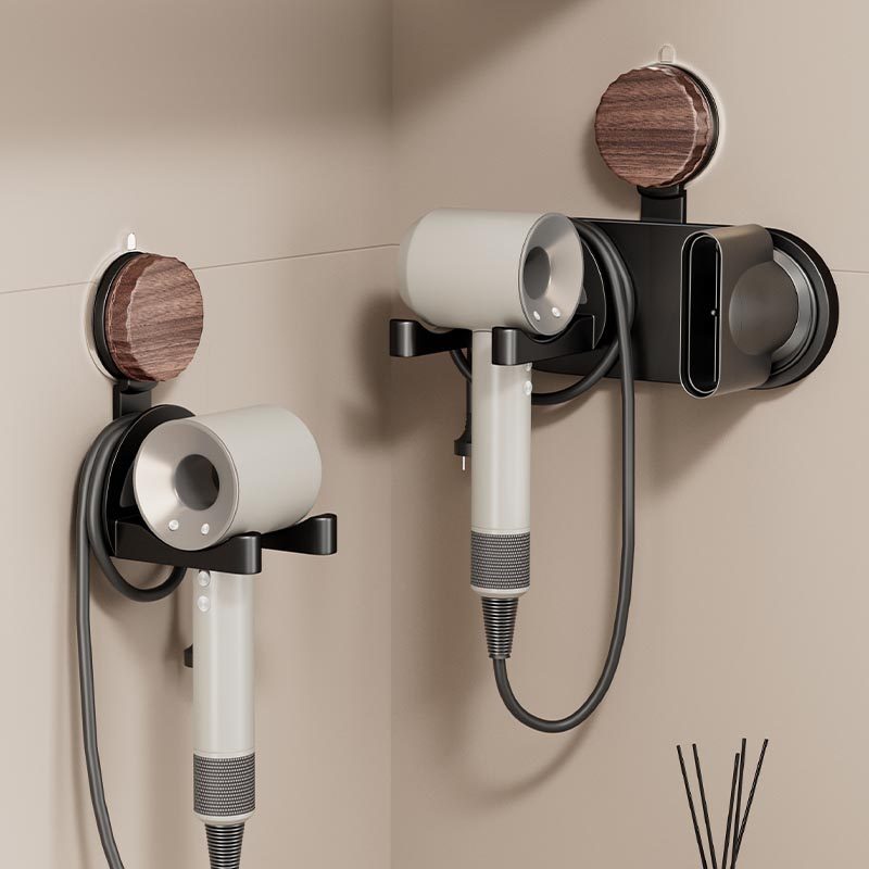 吸盘吹风机置物架卫生间壁挂电吹风绕线收纳神器中古风吹风机支架,淘宝优惠券,粉丝福利购,淘宝优惠卷