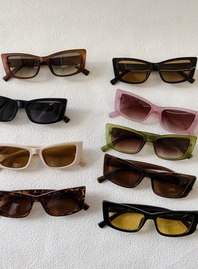 2025年时尚新款方形复古防晒墨镜