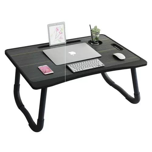 Небольшие столы на кровати спальни складывают много -функциональный компьютерный студенческий мобильный стол на доске для общежития примечания.