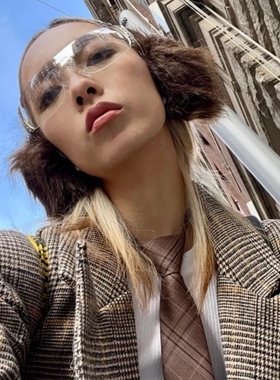 镶钻连体复古镜面银反光墨镜千禧中古y2k辣妹炸街太阳镜拍照质感