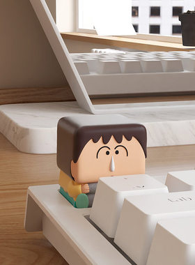 阿呆3D机械键盘键帽装饰摆件