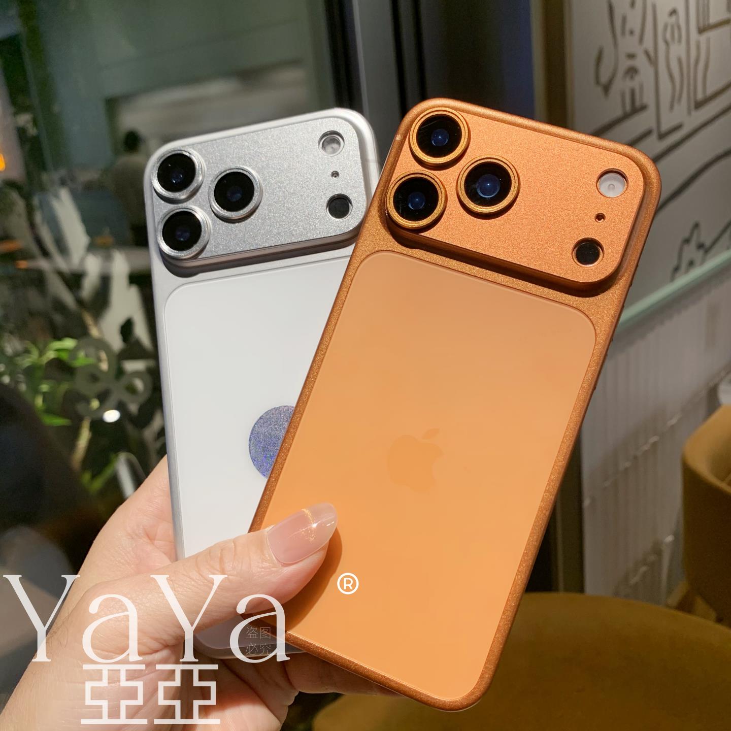 镂空镜头膜适用苹果17promax手机镜头膜iPhone17Pro镜头铠甲底座17Pro后摄像头金属膜17promax无遮挡拍摄防刮 - 图2