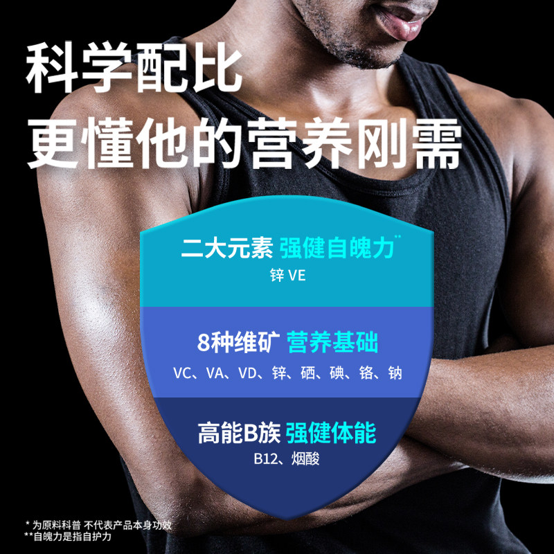 美国OLLY男性女性复合维生素软糖90粒VC综合矿物质B族保健品
