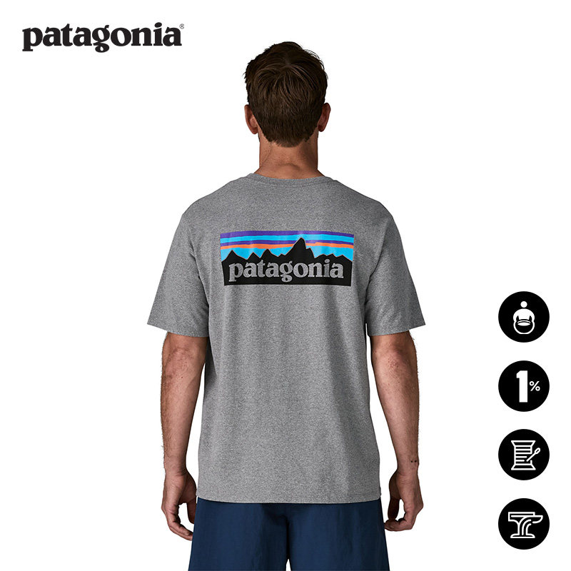 男士经典混纺短袖T恤 P-6 Logo 38504 patagonia巴塔哥尼亚