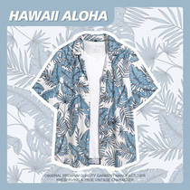 (surfaster) Hawaiian shirt beach shirt floras lined with flowers