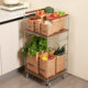 Kitchen vegetable storage removable vegetable rack