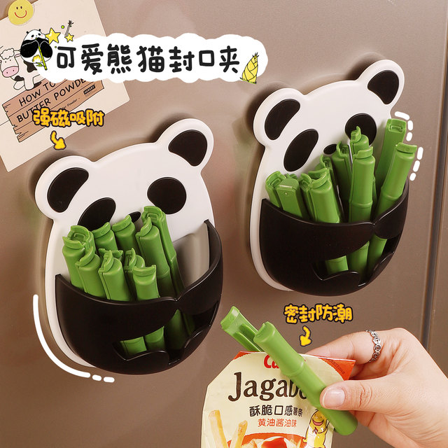 Panda magnetic sealing clip food sealing clip