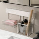 Wall mounted stainless steel soap dish storage rack