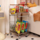 Snack rack movable trolley