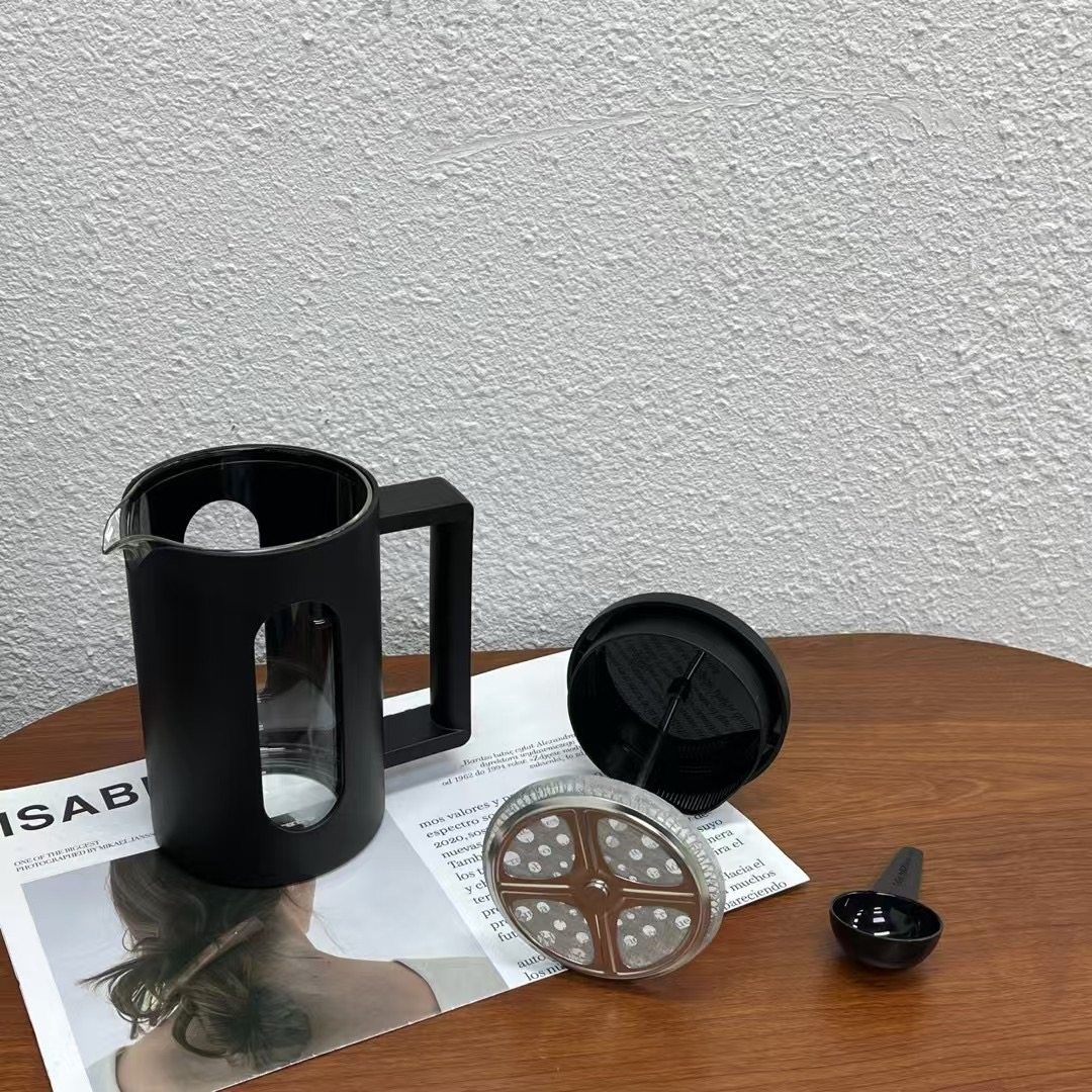 外单 法式壶家用煮咖啡过滤式器具不锈钢手冲法式咖啡壶,淘宝优惠券,粉丝福利购,淘宝优惠卷