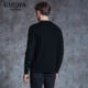 Ancient shark black and green gradient cashmere sweater