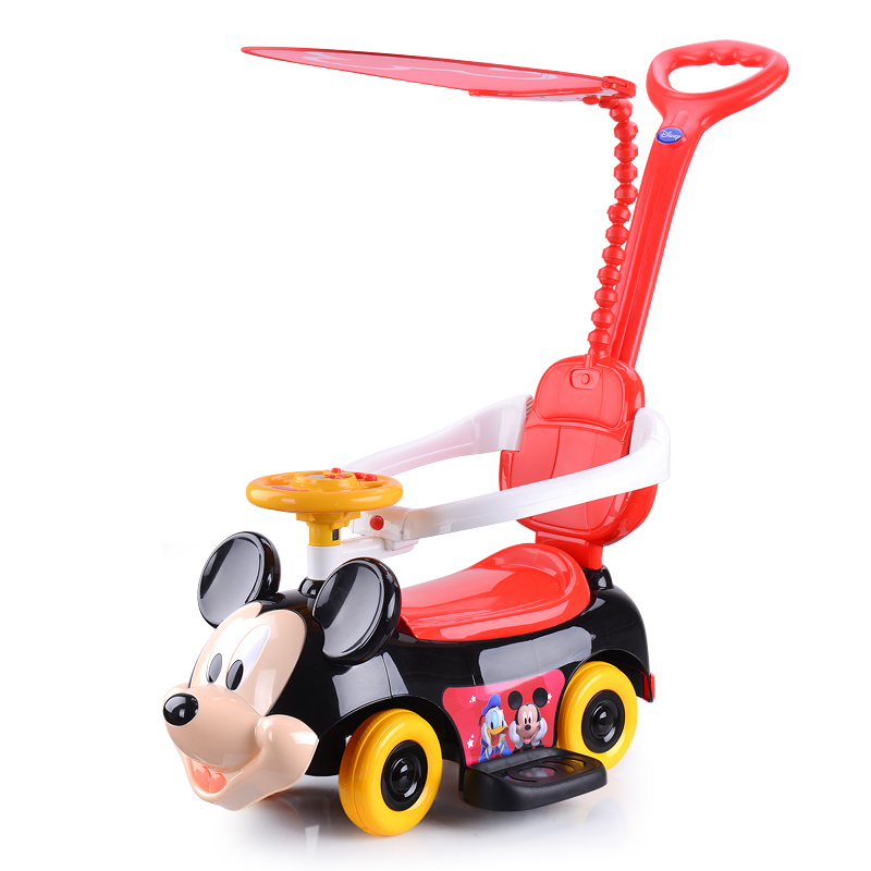 迪士尼儿童扭扭车溜溜车宝宝四轮1-3-6岁音乐滑行学步车玩具车