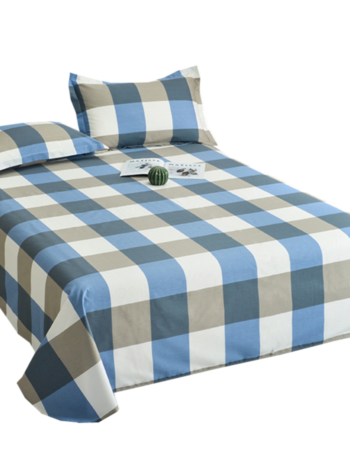 直销100%全棉床单单件1.5/2米床双人1.2m单人纯棉被单床罩垫学生 - 图1