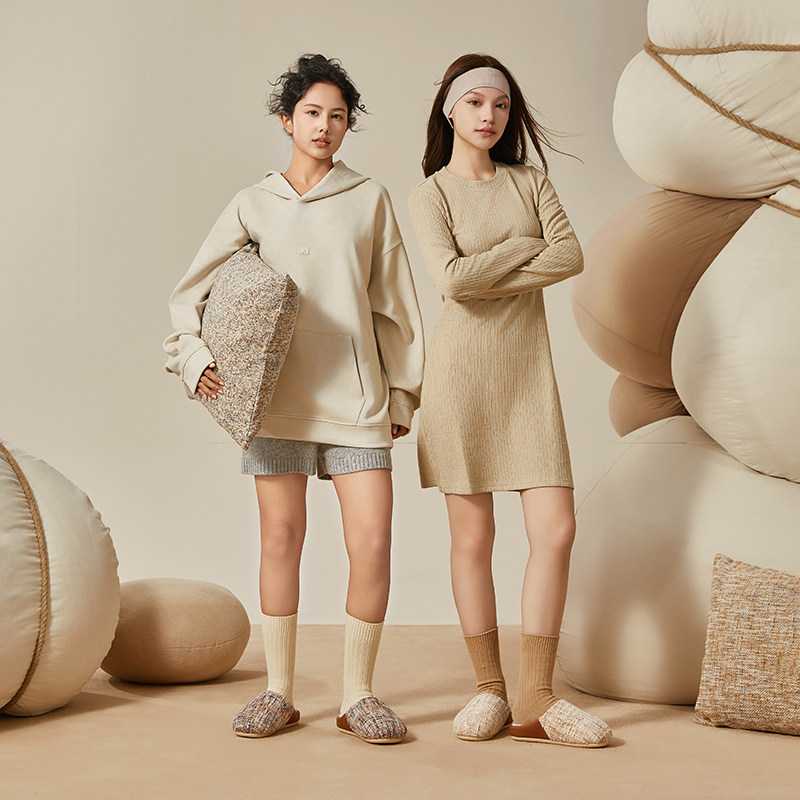 朴西繁星棉拖鞋女复古小香风冬季保暖防滑家居室内拖鞋情侣家用,淘宝优惠券,粉丝福利购,淘宝优惠卷