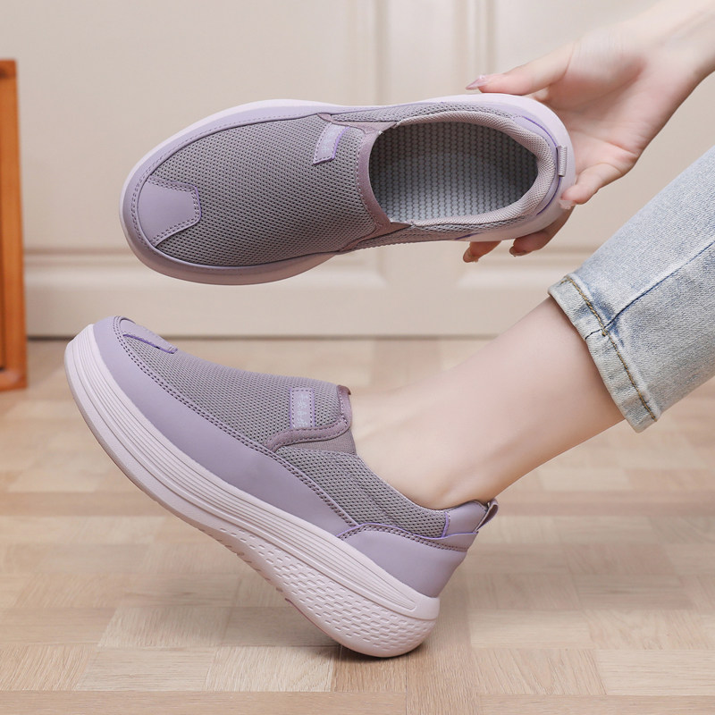 春秋老北京布鞋女鞋透气网面防滑轻便妈妈鞋一脚蹬日常舒适休闲鞋,淘宝优惠券,粉丝福利购,淘宝优惠卷