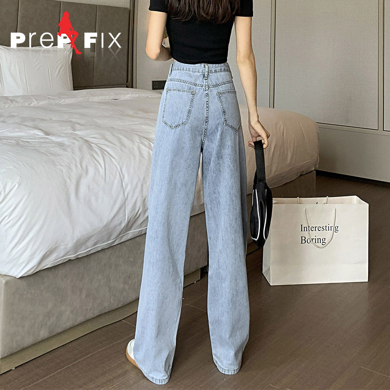 2023春夏新款薄冰丝冰氧吧牛仔裤 prepfix牛仔裤