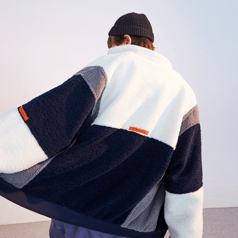 2020新款摇粒绒潮加厚宽松工装棉衣 hetyy短外套