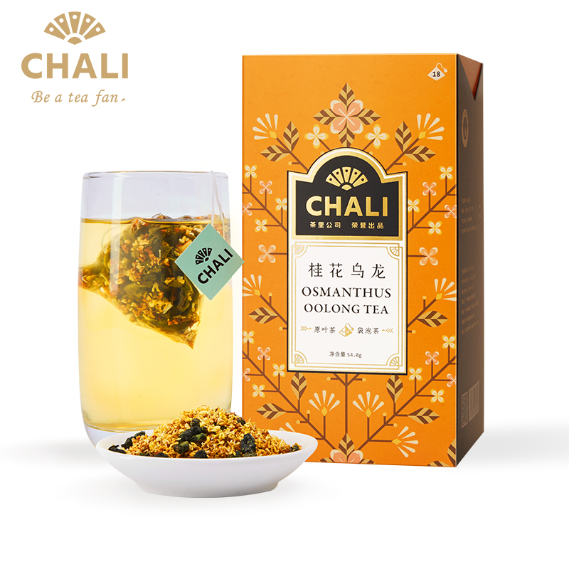 Chali茶里桂花乌龙茶花茶组合茶包茶叶三角袋泡茶桂花茶