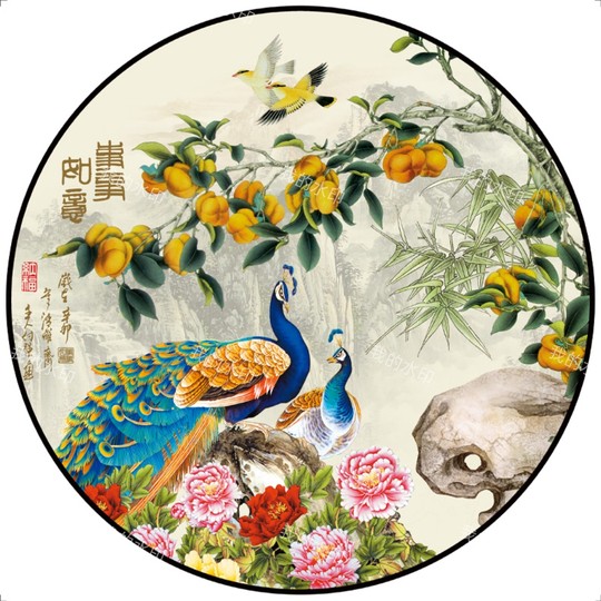 净秽荷花图白莲图卫生间浴室厨房厕所招财去秽装饰画九鲤鱼自贴画