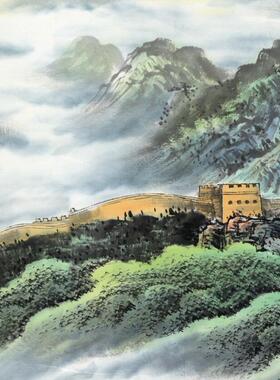 万里长城新款人物画山水画字画