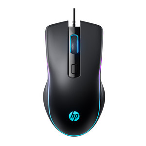 HP/惠普鼠标有线静音无声USB笔记本台式电脑办公家用电竞游戏专用