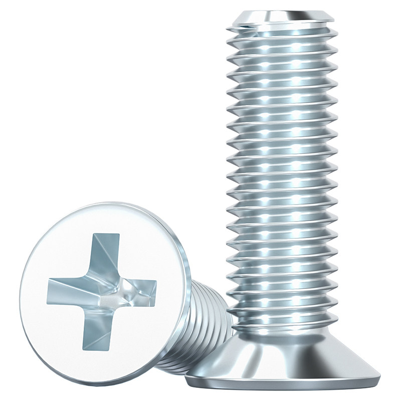 国标环保镀锌十字沉头螺丝平头螺钉配件大全M2M2.5M3M4M5M6M8mm