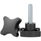 Four-star rubber head hand screw