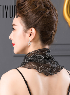 缇蕴夏季韩版真丝薄款防晒围脖女