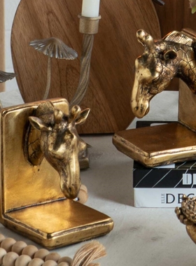 美国鸟笼书档样板房书柜装饰摆件