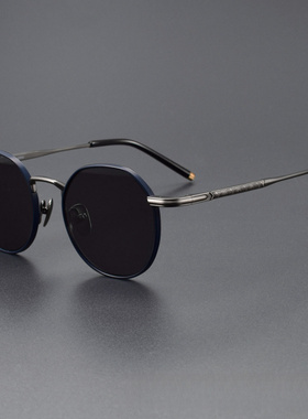 增同永款MIRA潮流太阳镜男女小圆框墨镜眼镜港风玳瑁防紫外线近视