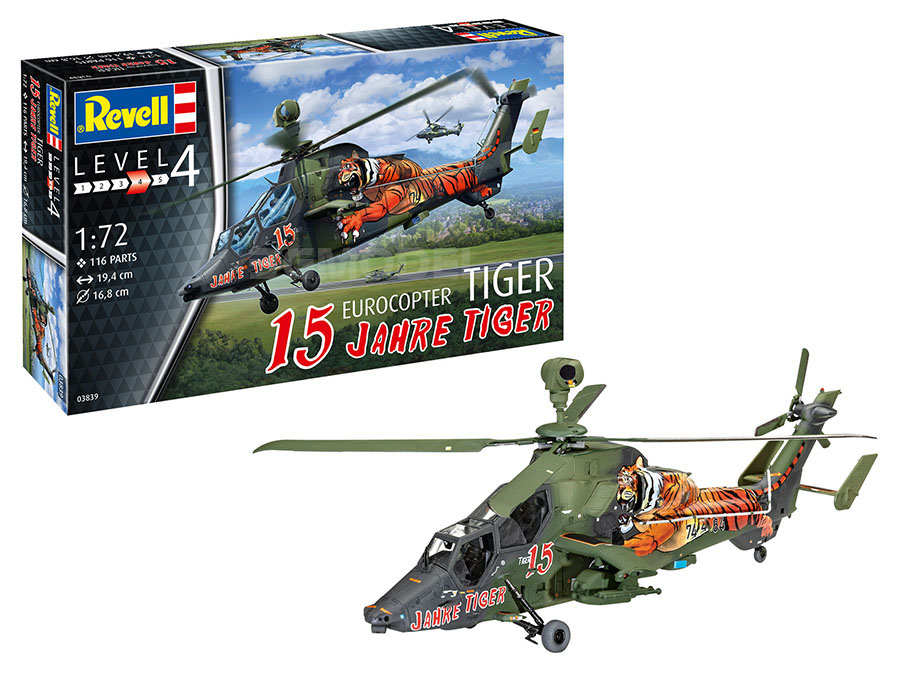 3G模型 Revell/利华 03839 Eurocopter Tiger老虎涂装直升机1/72-图3