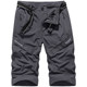 Battlefield Suluo ຜູ້ຊາຍກາງແຈ້ງໄວແຫ້ງໄວ Cropped Pants Summer Ice Silk Stretch Pants Mountaineering Pants Multi-Pocket Sports Pants