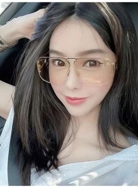 2024个性女大框ins网红热推显瘦