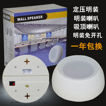 Free-opening clear-mounted horn ceiling Ceiling Suction Top Speaker Mall Store Supermarket Set Pressure Sound Fire Broadcast Suit