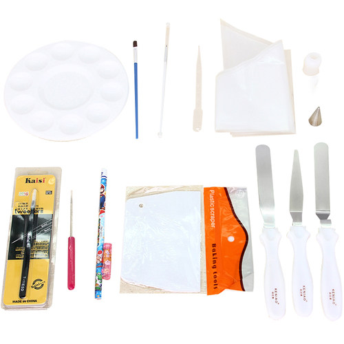 糖霜工具套装23件新手家用DIY圣诞节烘焙蛋糕翻糖 糖霜饼干制作 - 图3