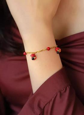 彩彩李花椒怒放红色项链手链