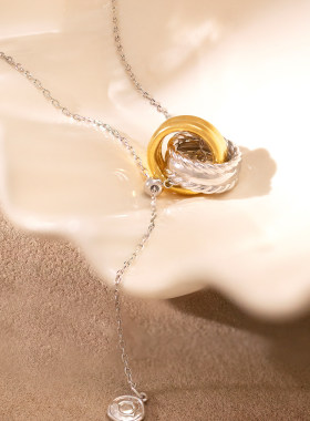 Meililove双生莓拉交错项链礼物