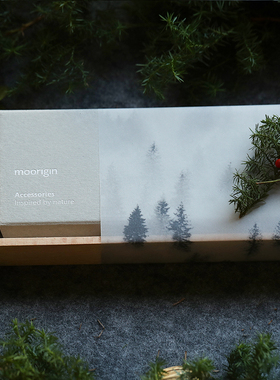 台湾moorigin银杏森林表白项链