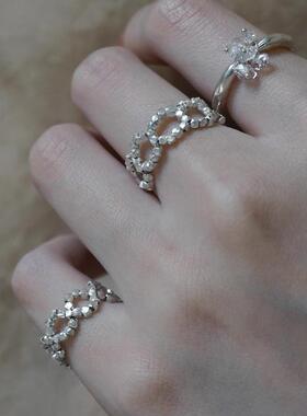 一十十里纯银戒指女小众设计