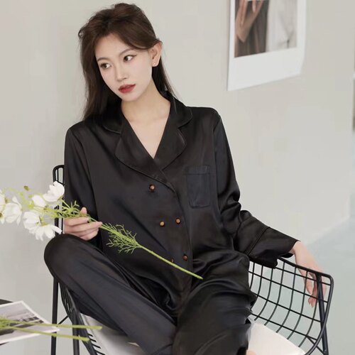 小红书同款私人定制刺绣女简约睡衣送闺蜜情侣生日礼物高档礼盒 - 图2