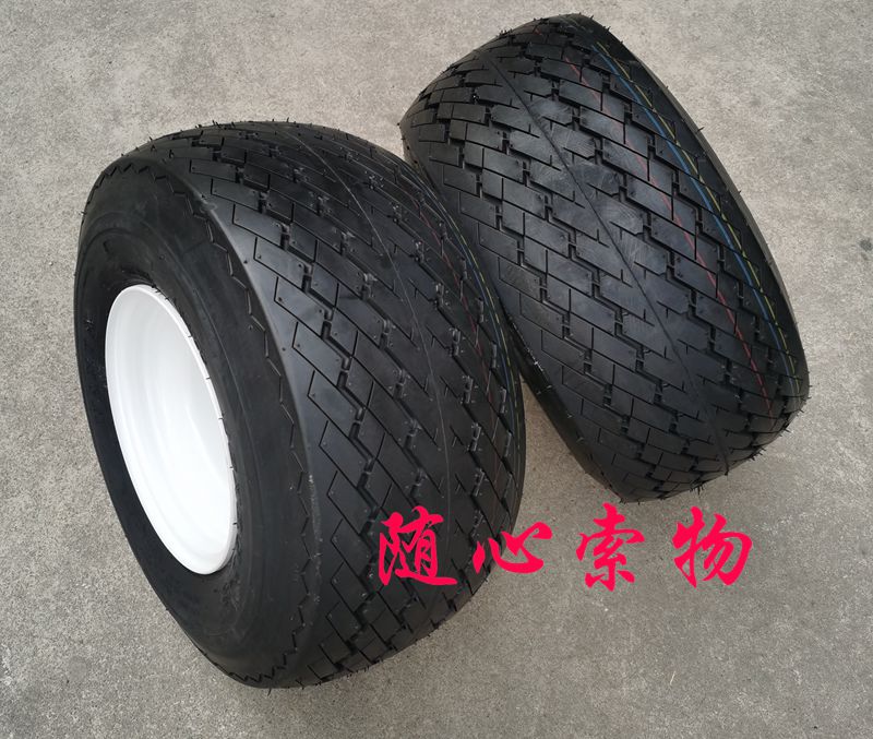 高尔夫球车轮胎加轮毂18*8.50-8电动巡逻高耐磨草坪胎加厚公路胎 - 图2